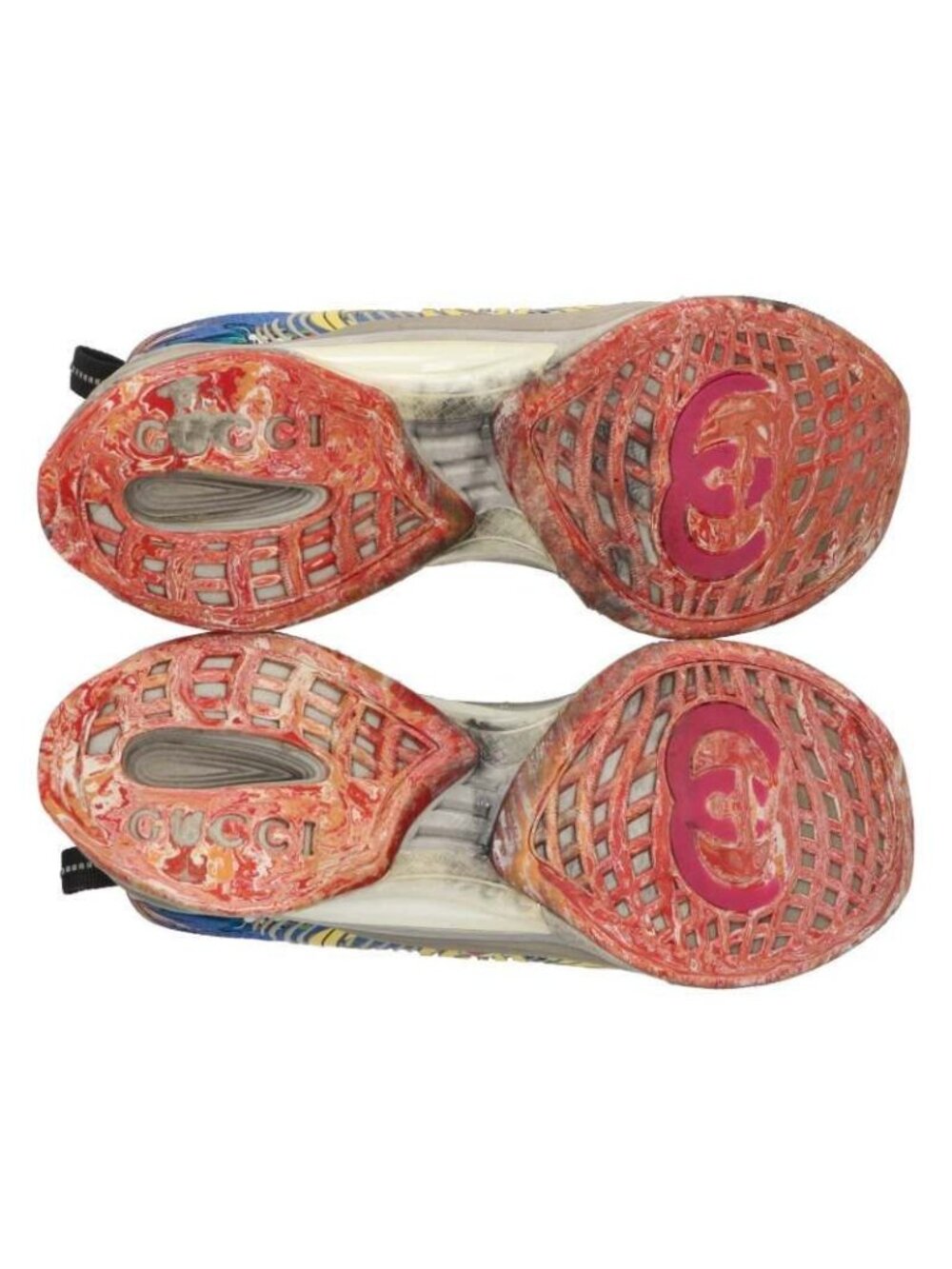 Gucci Run All Over Pattern Low Cut Sneakers - Picture 3 of 5